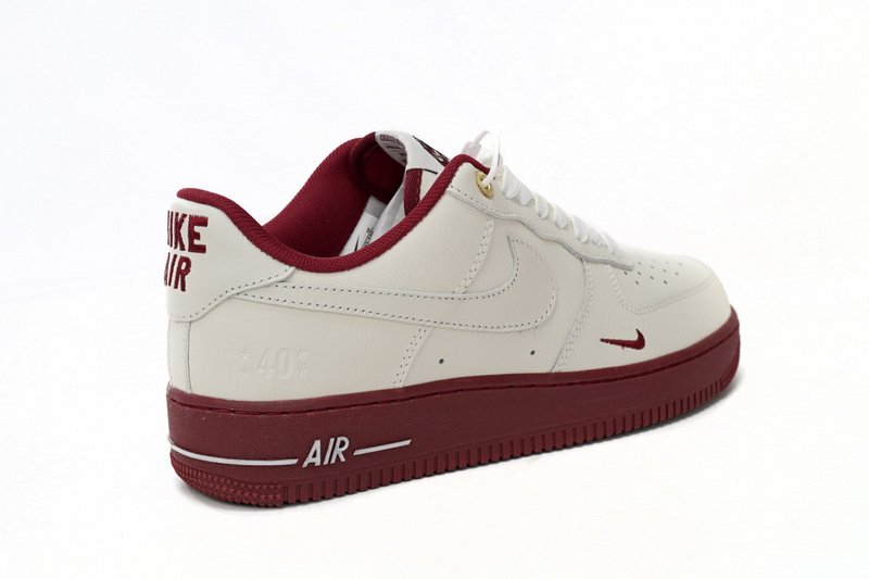 QF  Nike Air Force 1’07 Low Beige Red