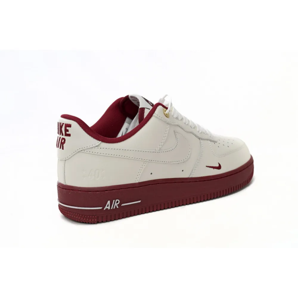 QF  Nike Air Force 1’07 Low Beige Red