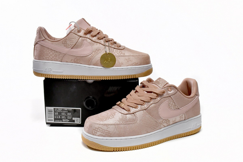 QF CLOT x Nike Air Force 1 Low Premium Rose Gold Silk