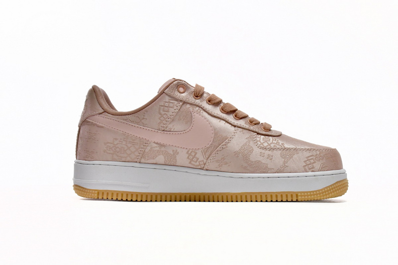 QF CLOT x Nike Air Force 1 Low Premium Rose Gold Silk