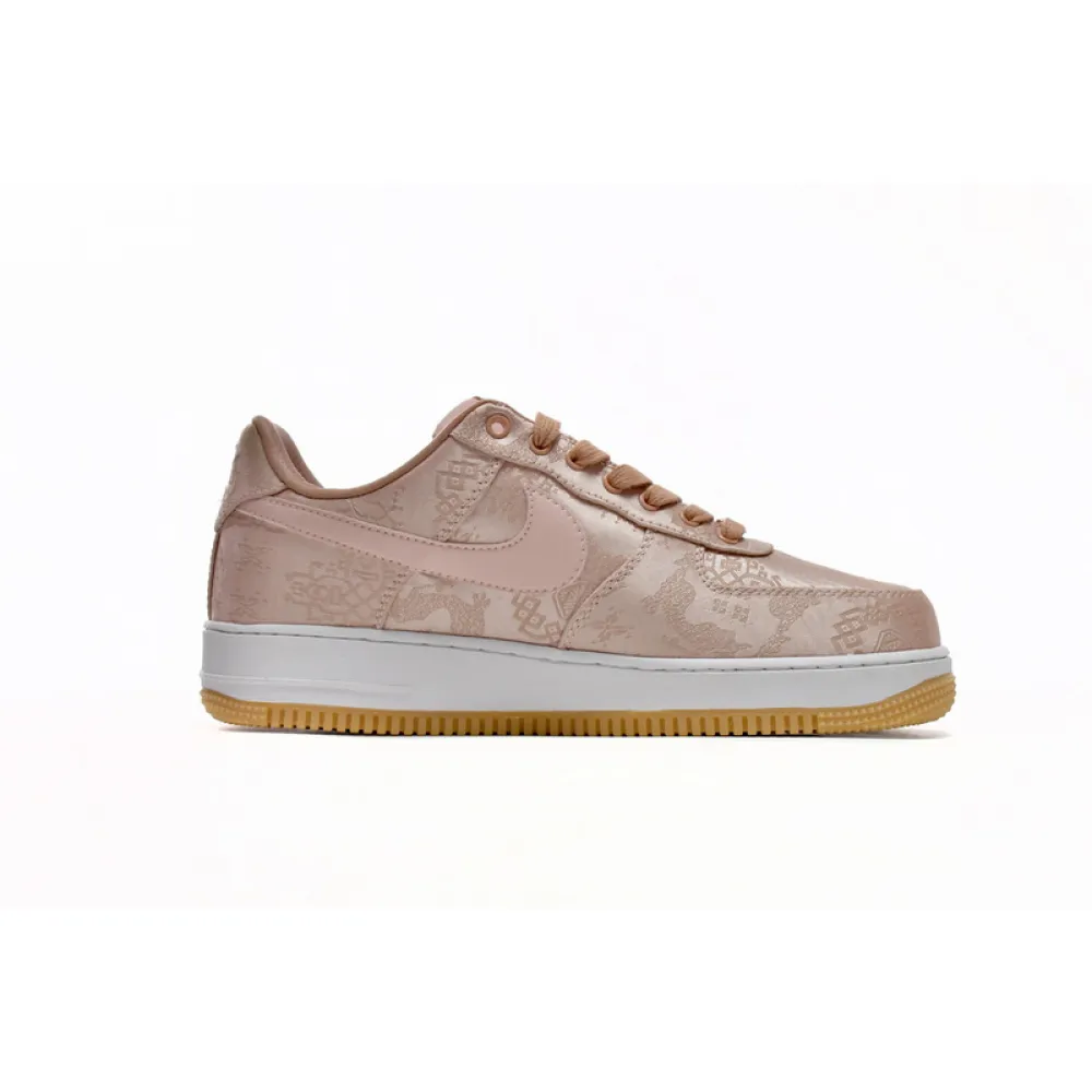 QF CLOT x Nike Air Force 1 Low Premium Rose Gold Silk