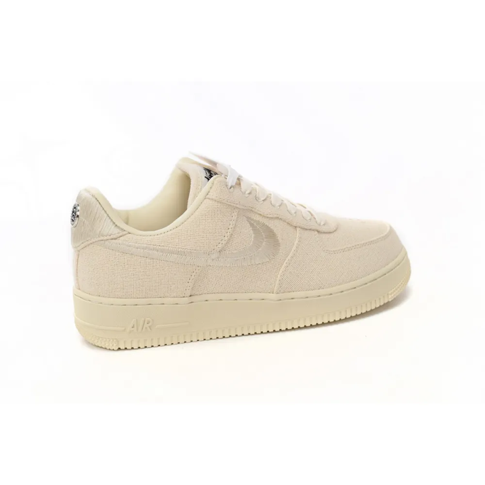 QF Stussy x Nike Air Force 1 Low “Fossil Stone”