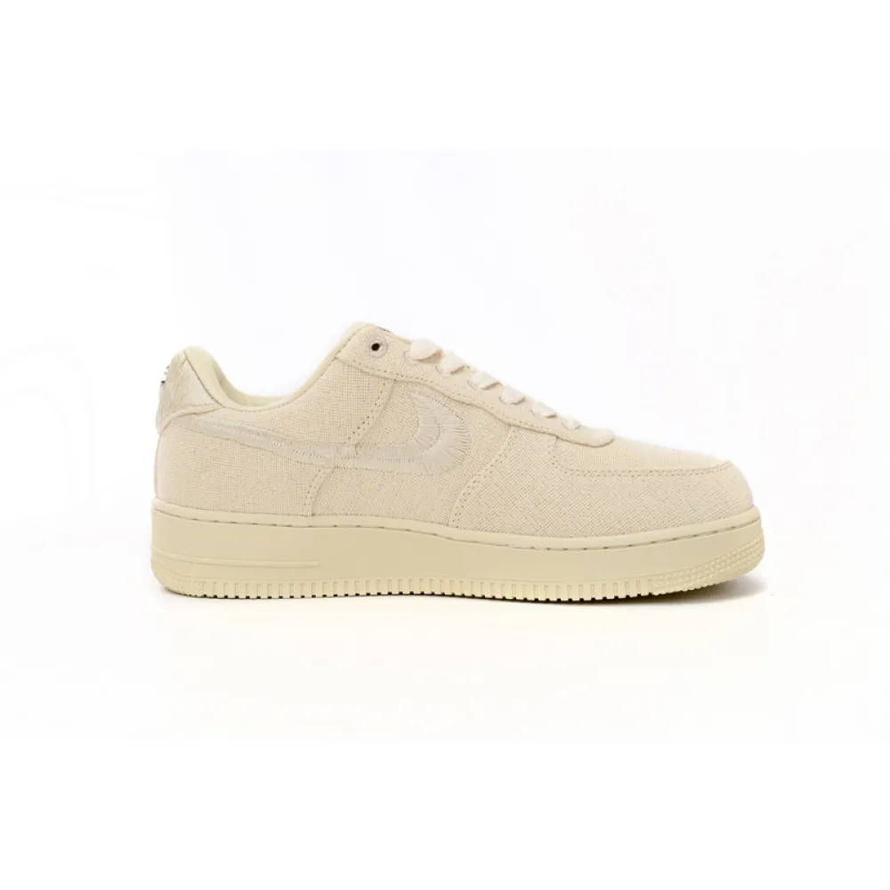 QF Stussy x Nike Air Force 1 Low “Fossil Stone”