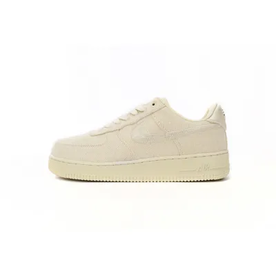 QF Stussy x Nike Air Force 1 Low “Fossil Stone” 01