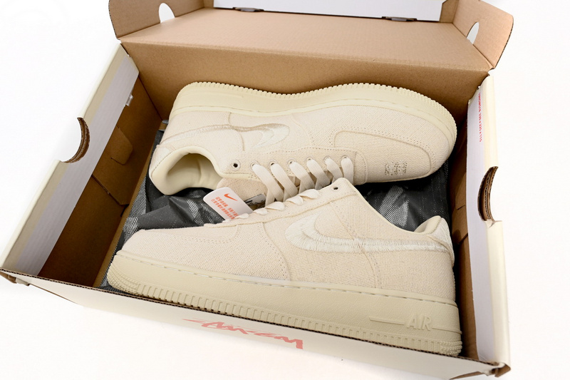 QF Stussy x Nike Air Force 1 Low “Fossil Stone”
