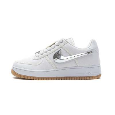 TS Travis Scott x Nike Air Force 1“White” 01