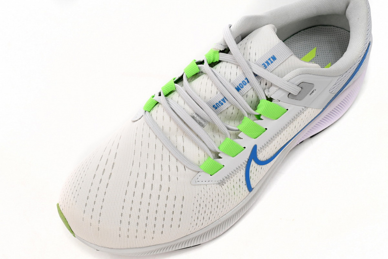  Nike AIR ZOOM PEGASUS 38 White Green Blue Tick