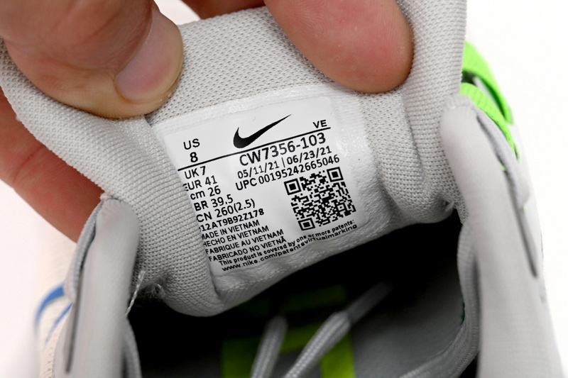  Nike AIR ZOOM PEGASUS 38 White Green Blue Tick