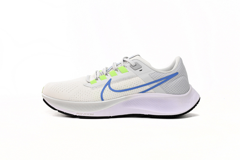  Nike AIR ZOOM PEGASUS 38 White Green Blue Tick