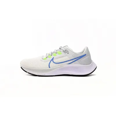  Nike AIR ZOOM PEGASUS 38 White Green Blue Tick 01