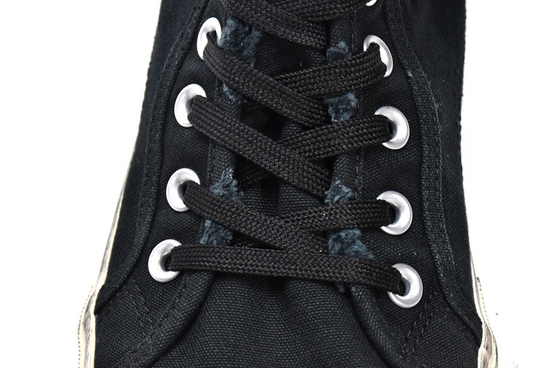 Balenciaga Paris High Destroyed - Black White