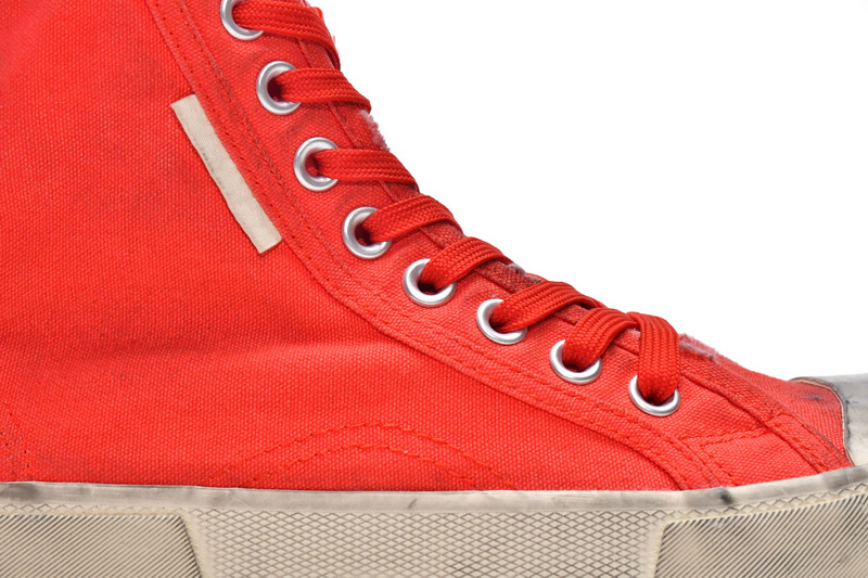Balenciaga Paris High Destroyed - Red
