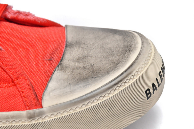 Balenciaga Paris High Destroyed - Red