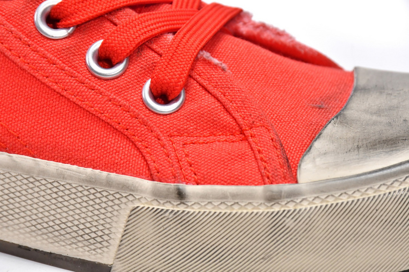 Balenciaga Paris High Destroyed - Red