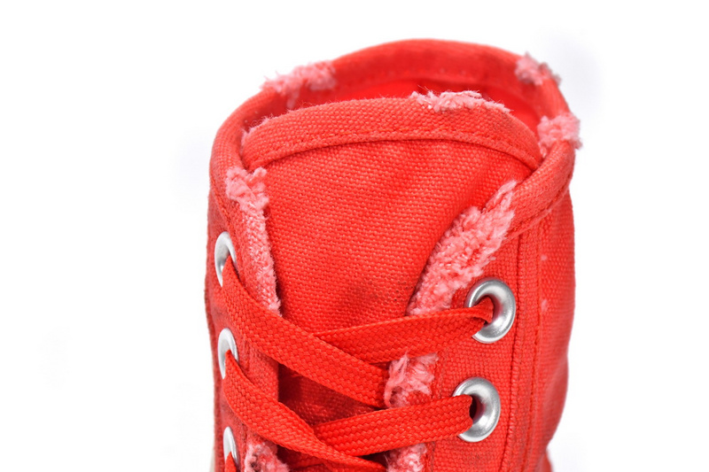 Balenciaga Paris High Destroyed - Red