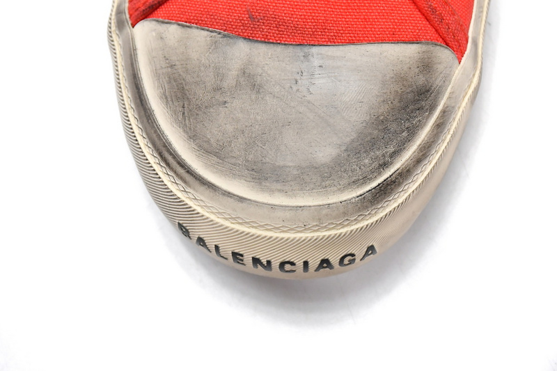 Balenciaga Paris High Destroyed - Red