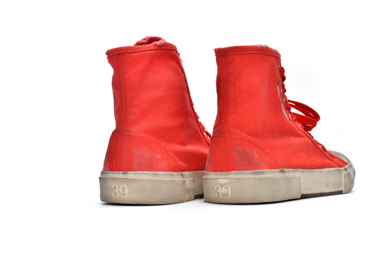 Balenciaga Paris High Destroyed - Red