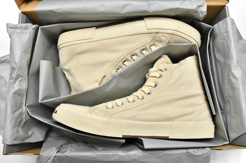 Balenciaga Paris High Destroyed - White