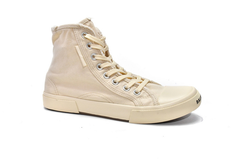 Balenciaga Paris High Destroyed - White