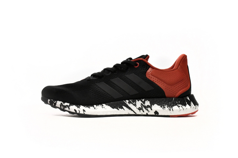 Adidas Pure Boost 21 Black Vivid Red