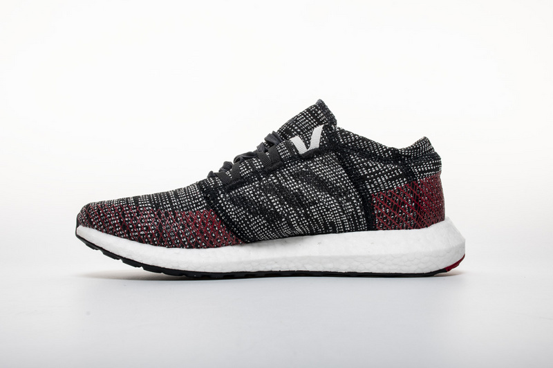 Adidas Pure Boost GO "Carbon/Core Black/Power Red"