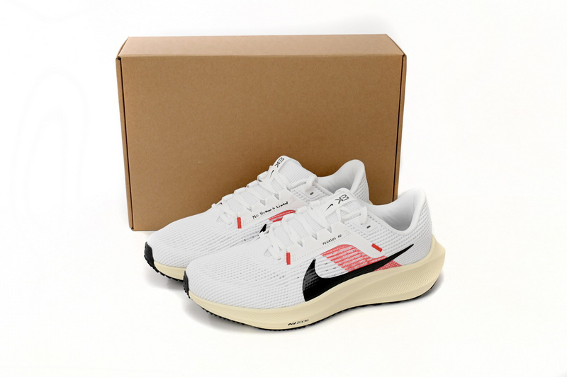 Nike Air Zoom Pegasus 40 Red, white, and black