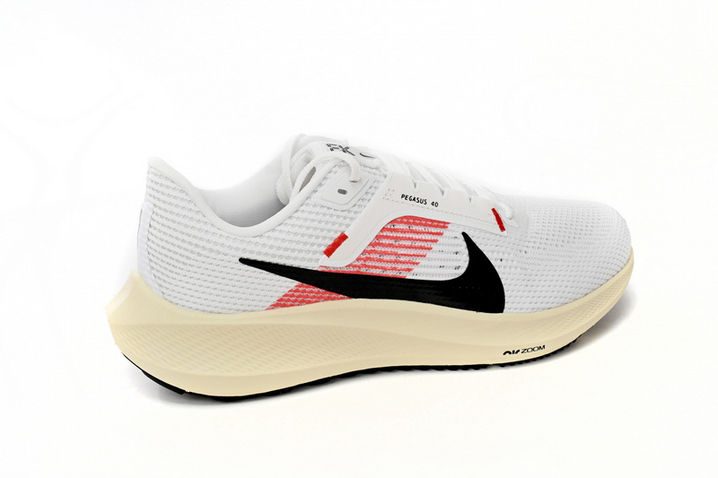 Nike Air Zoom Pegasus 40 Red, white, and black