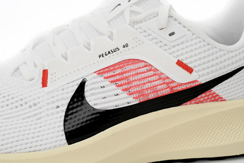 Nike Air Zoom Pegasus 40 Red, white, and black