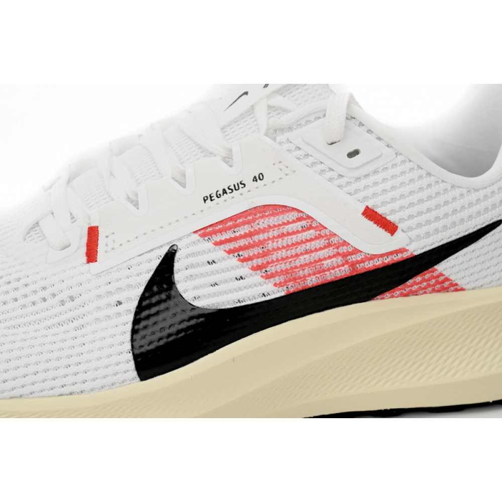 Nike Air Zoom Pegasus 40 Red, white, and black