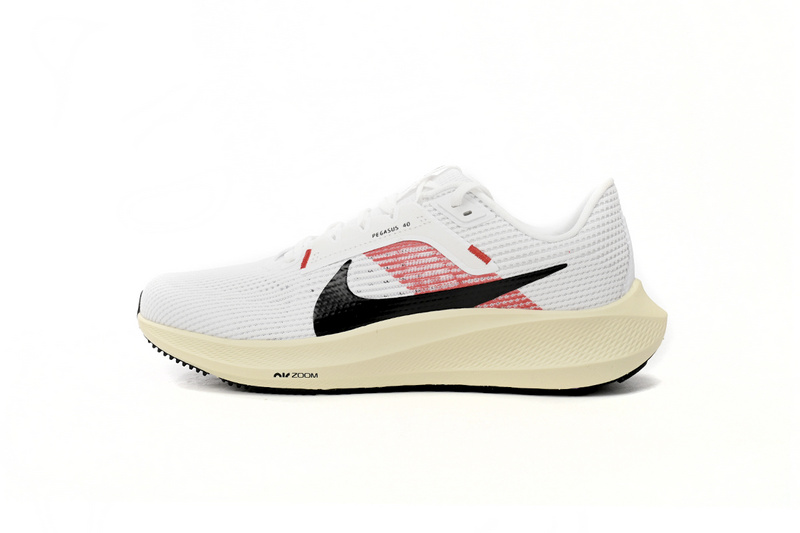 Nike Air Zoom Pegasus 40 Red, white, and black