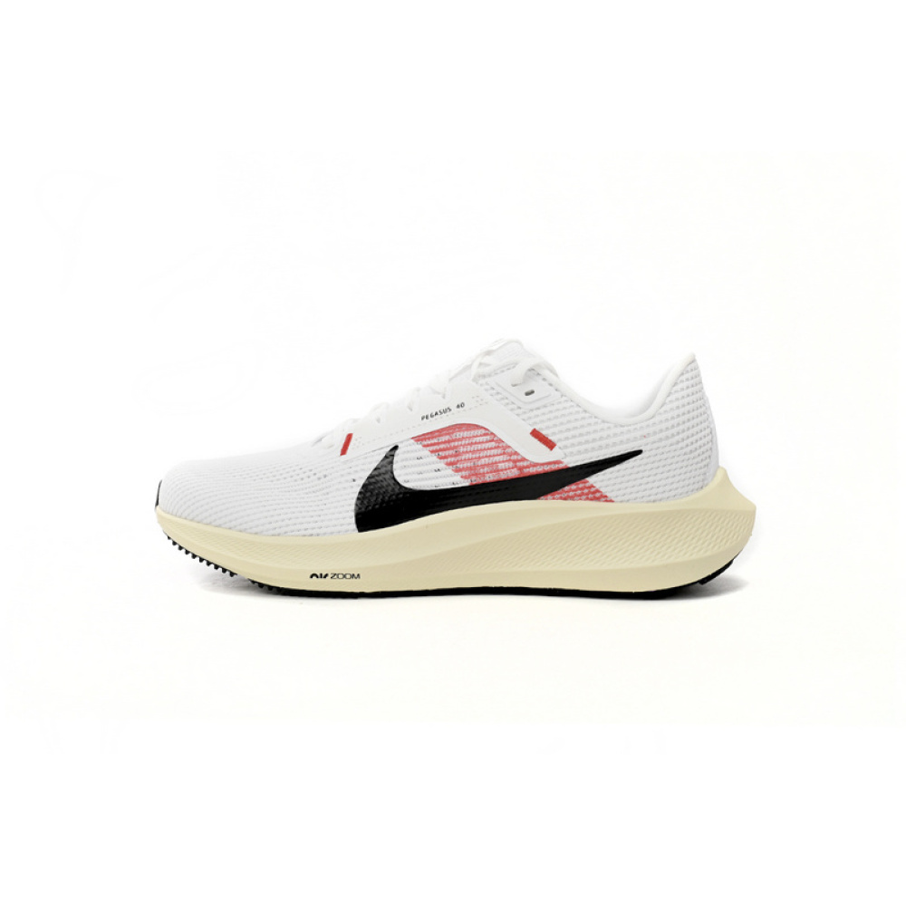 Nike Air Zoom Pegasus 40 Red, white, and black