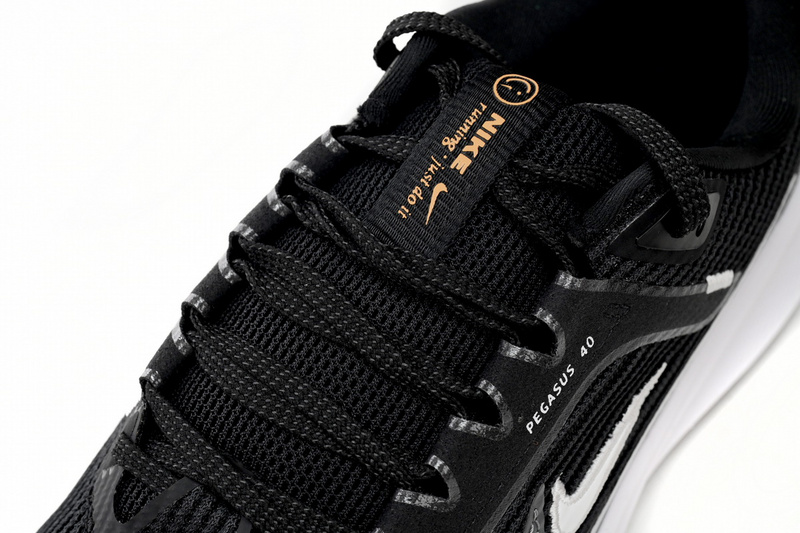 Nike Air Zoom Pegasus 40 Black and White Three Hooks