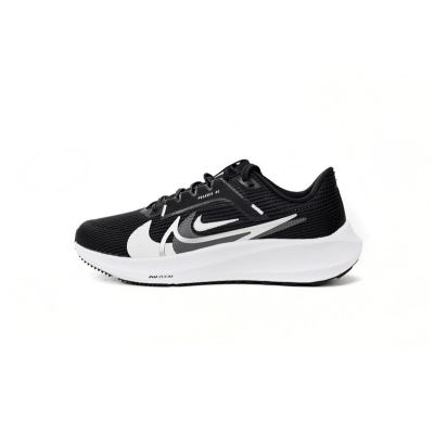 Nike Air Zoom Pegasus 40 Black and White Three Hooks 01