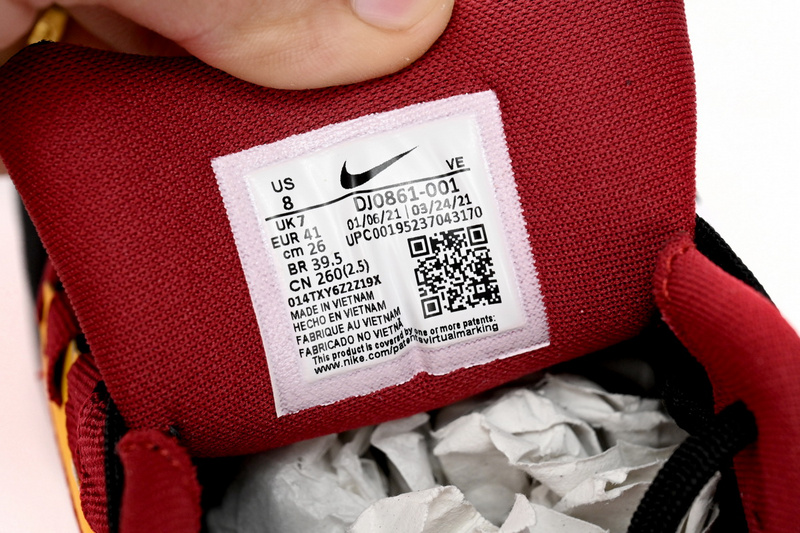 Nike AIR ZOOM PEGASUS 38 Black, Yellow, And Red