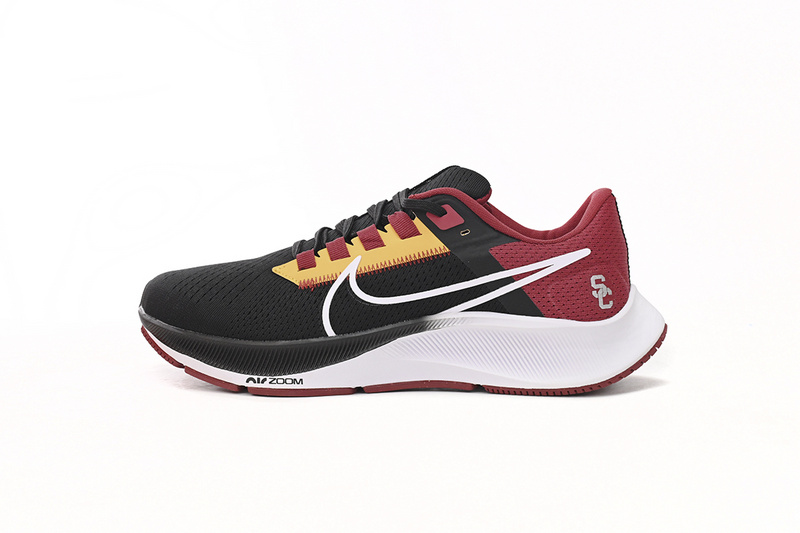 Nike AIR ZOOM PEGASUS 38 Black, Yellow, And Red