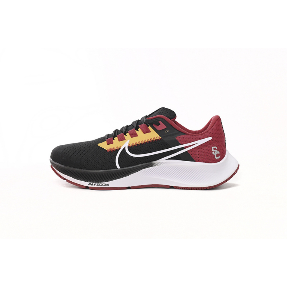 Nike AIR ZOOM PEGASUS 38 Black, Yellow, And Red