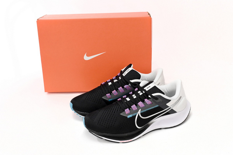 Nike AIR ZOOM PEGASUS 38 Black And White Blue