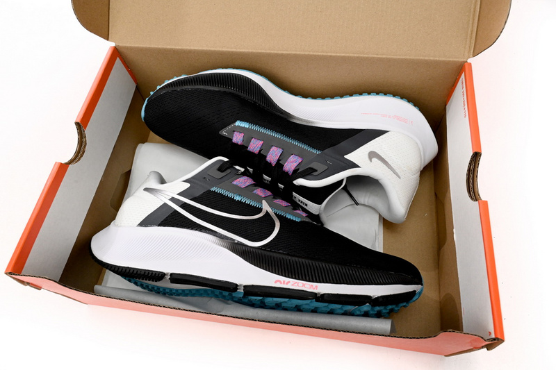 Nike AIR ZOOM PEGASUS 38 Black And White Blue