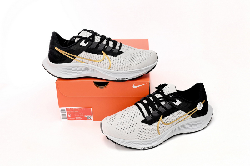 Nike AIR ZOOM PEGASUS 38 Grey Black Gold