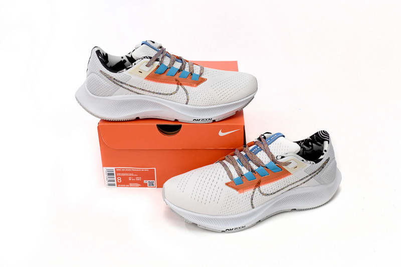 Nike AIR ZOOM PEGASUS 38 Grey White OrangeDC4520-100