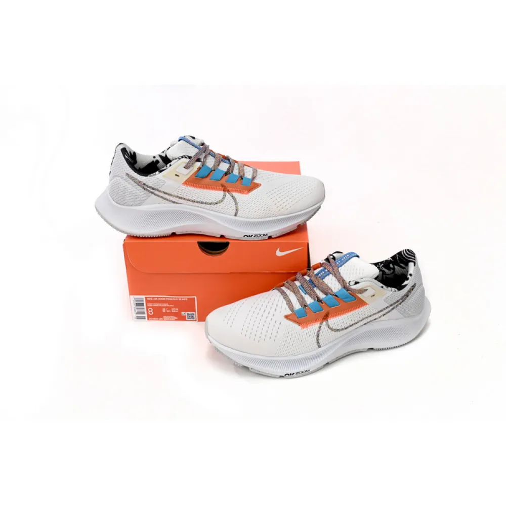 Nike AIR ZOOM PEGASUS 38 Grey White OrangeDC4520-100