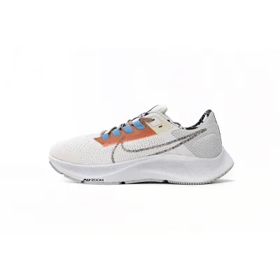 Nike AIR ZOOM PEGASUS 38 Grey White OrangeDC4520-100 01
