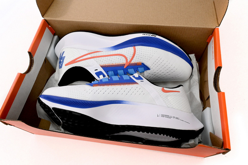 Nike AIR ZOOM PEGASUS 38 White Blue Orange