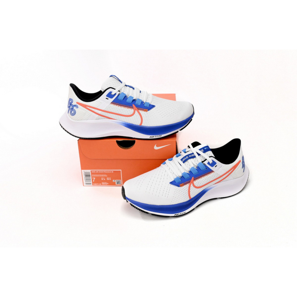 Nike AIR ZOOM PEGASUS 38 White Blue Orange