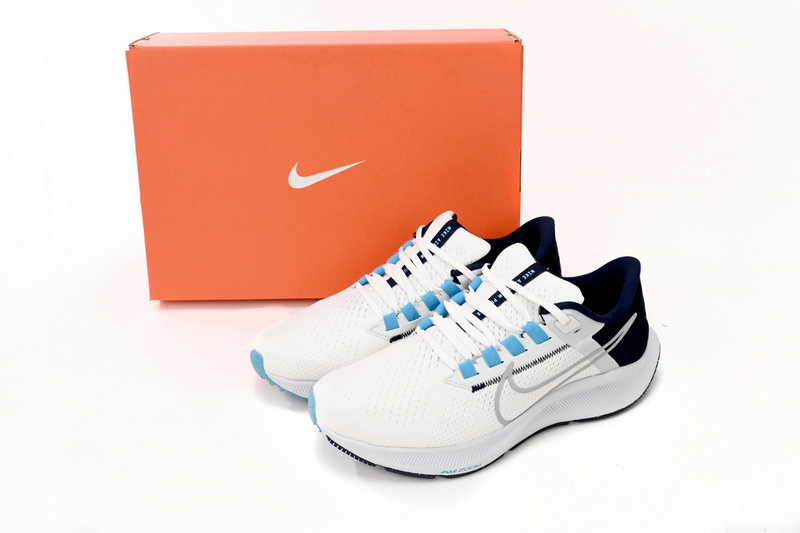 Nike AIR ZOOM PEGASUS 38 White Blue Tail