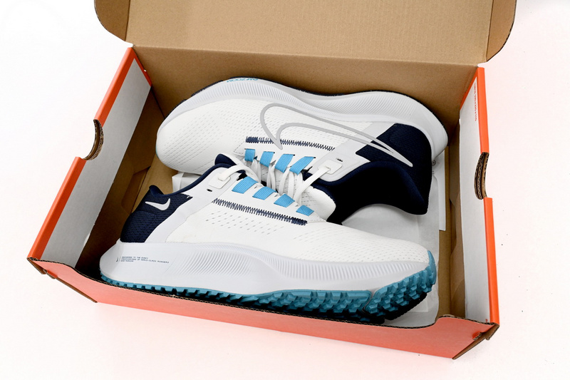 Nike AIR ZOOM PEGASUS 38 White Blue Tail