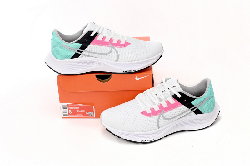 Nike AIR ZOOM PEGASUS 38 White Pink Green