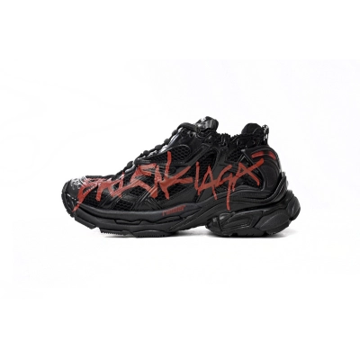 Balenciaga Runner Black And Red Characters