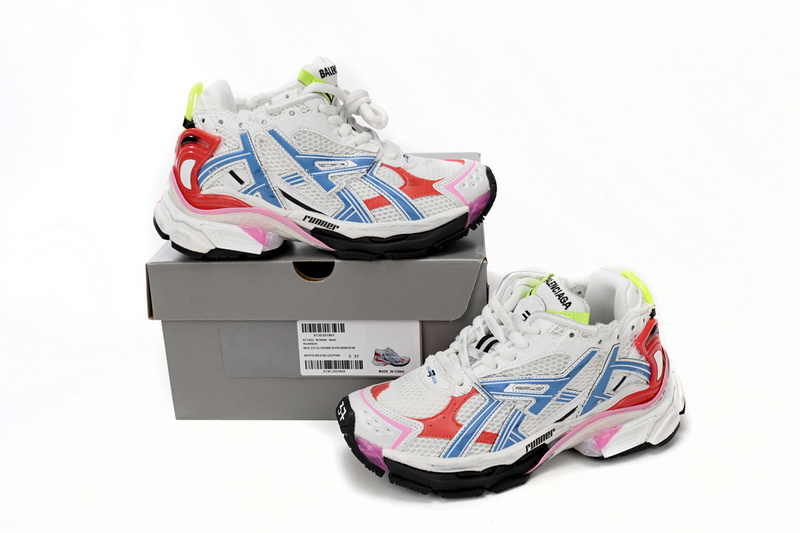 Balenciaga Runner White Blue Red
