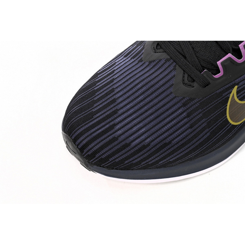 Nike Air Winflo 9 Black, Blue, and Yellow